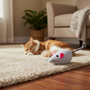 Ensemble assorti de souris en peluche de 5 cm, jouets interactifs pour animaux de compagnie - Product Image 3