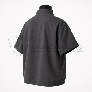 Camisa Casual Personalizada para Hombre, 100% Algodón Twill, Manga Corta, Cierre Completo, Fabricante de Marca Privada ODM, Primavera - Product Image 4