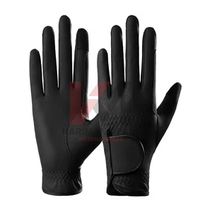 Gants d'équitation en cuir synthétique de qualité supérieure, compatibles avec les écrans tactiles, respirants, antidérapants, pour hommes et femmes - Product Image 1