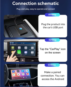 Caja de Interconexión Multimedia para Automóvil con Salida HDMI de Cable a Inalámbrica, Módulo Carplay Portátil, Compatible con Actualización OTA/<span class=keywords><strong>YouTube</strong></span> - Product Image 5