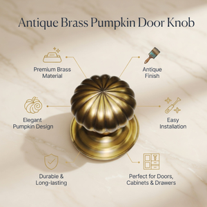 Pomo de Puerta Aurelia Crown de Latón Antiguo con Diseño de Cúpula Acanalada |   Manija de Puerta Decorativa de Lujo para Puerta Principal, Dormitorio y Hogar Premium - Product Image 4