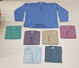 Kurta ผ้าฝ้ายสไตล์ฮิปฮอปจากอินเดีย - Product Image 1
