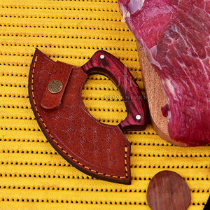 Couteaux de chef en damas de style unique, couleur et taille personnalisées, avec lames affûtées et manche en bois, couteau de cuisine OEM - Product Image 5