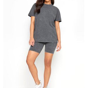 Camiseta de Verano para Mujer, Estilo Urbano, Manga Corta, Cuello con Estampado, Corte Regular, 100% Algodón, Secado Rápido, Venta al Por Mayor - Product Image 5