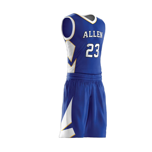 Ensemble de maillots de basket-ball unisexes de qualité supérieure, imprimé avec logo, confortable, respirant, grande taille, 100% polyester, antibactérien - Product Image 4