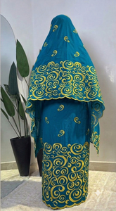 High Quality Woven Combed Cotton Lafaya Voile <b>Fabric</b> Breathable Embroidery Traditional Multicolour Women's Thoub Lafaya Sudanese - Product Image 2