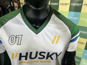 Husky Men Soccer Jersey V-Neck Short Sleeve Sublimated Polyester Moisture Wicking <b>Athletic</b> Fit Custom Team Uniform All Seasons - Product Image 3