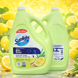 Sunlight floor <b>cleaner</b> Bioshield yuzu lemon & lemongrass 3.6kg x 3 Cans - Product Image 3