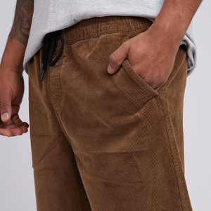 Breathable 100% Pure Cotton Sports Casual Drawstring Shorts Men High Quality Washed Custom Designed Terry Pattern - Product Image 5