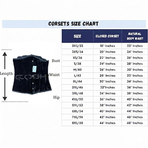 <b>Underbust</b> Steelboned Black Velvet Corset With Black Satin Trim With Busk Closure - Product Image 6