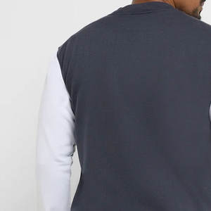 Chaqueta Varsity para Hombre Estilo Urbano con Parches Bordados, Corte Ajustado, Poliéster/Algodón, Color Personalizado - Product Image 5