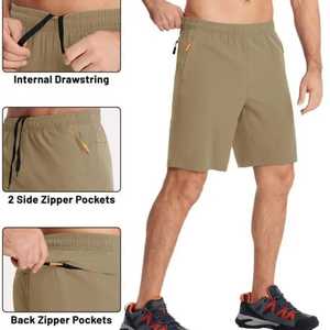 Pantalones Cortos Deportivos para Hombre, Tejidos, Elásticos, Ligeros, para Gimnasio y Fisicoculturismo, Tallas Grandes, Pantalones Cortos de Entrenamiento, Nuevos y Modernos, en Venta - Product Image 6