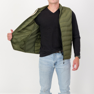 Chaleco Acolchado de Invierno para Hombre, Chaqueta Casual con Cierre y Cuello en V, Chaleco Grueso para Exteriores, Servicio OEM - Product Image 6