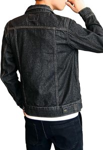 Veste en jean pour homme, modèle 2025, best-seller, faible MOQ, prix abordable, haute qualité, logo et design personnalisés, service OEM. - Product Image 5