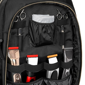 Sac à dos professionnel pour barbier avec compartiments organisés pour outils et fournitures, transport pratique pour les soins personnels masculins - Product Image 2