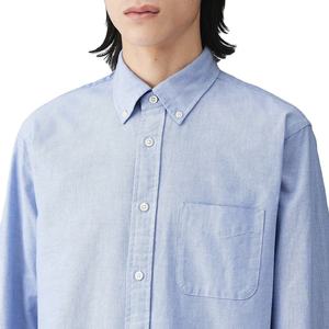 Camisa de Cuello Mao para Hombre, Nueva Colección 2026, Venta al por Mayor, 100% Algodón Oxford, Camisa de Manga Larga con Cuello Mao para Hombre - Product Image 4