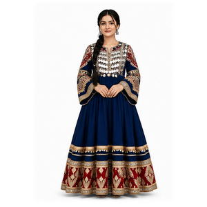 Nuevo Vestido Afgano Kuchi para Mujer, Salwar Kameez Tradicional Hecho a Mano, Ropa de Boda, Corte Holgado, Vestido Étnico Afgano Kuchi - Product Image 2