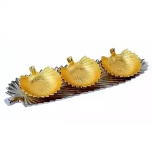 Elegant Table Metal Dry Fruits Bowl Designer Snack Dish Decorative Serving Bowl Gift Item - Product Image 2