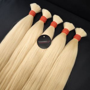 Extensiones de Cabello Virgen Vietnamita 100% Premium – Cabello Largo y Liso a Granel, Sin Químicos, Cutícula Completa, Colores Rubio Claro - Product Image 4