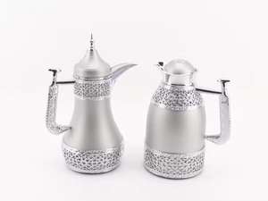 Cafetera Dallah Árabe de Estilo Antiguo, de Latón, Tradicional del Medio Oriente, Decorativa, para el Hogar o Cafetería - Product Image 3