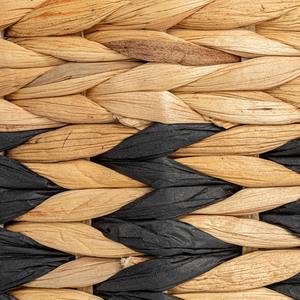 Panier à linge bohème rayé en jacinthe d'eau, fait main, panier de rangement, vente en gros, écologique, fabriqué au Vietnam - Product Image 6