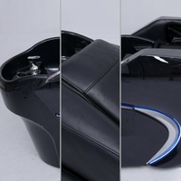 Lit de massage électrique pour shampoing avec massage du dos 4D et massage des jambes par airbag, lit de lavage capillaire de luxe pour spa, bassin de spa en acrylique