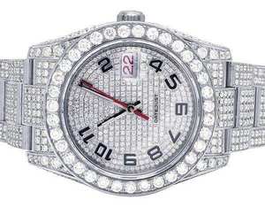 Reloj de Lujo VVS Moissanite, Automático, Analógico, de Acero, con Cuarzo, Estilo Hip Hop, para Hombre, 41MM, 3BAR - Product Image 2