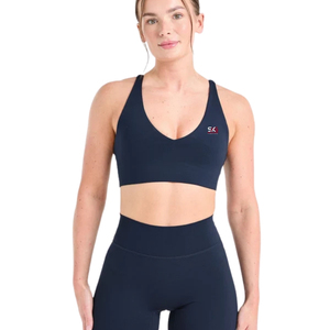 Sujetador deportivo ligero para mujer, top corto transpirable y elástico para fitness, entrenamiento, gimnasio, ropa deportiva personalizada OEM - Product Image 1