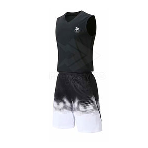 En stock, faible MOQ, prix bas, uniforme de basketball respirant en polyester, créez votre propre design de maillot - Product Image 3