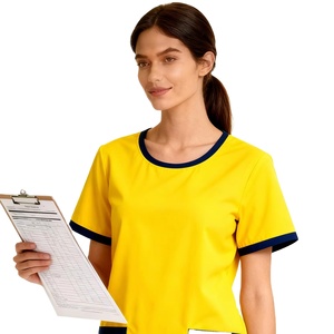 Nursing Medical <b>Scrubs</b> Uniforms <b>Sets</b> Fashionable Nursing Round Neck Medical <b>Scrubs</b> Short Sleeve Top Jogger <b>Sets</b> <b>Scrub</b> <b>Sets</b> - Product Image 1