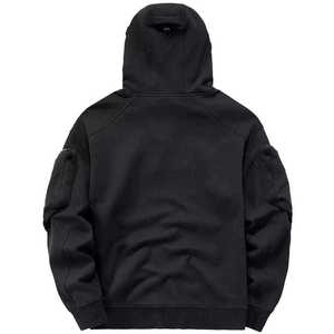 Sweat à capuche Ninja personnalisé pour homme avec cache-visage intégré, en polaire respirante de haute qualité, coupe-vent, doublure 100% coton, pour le sport - Product Image 2