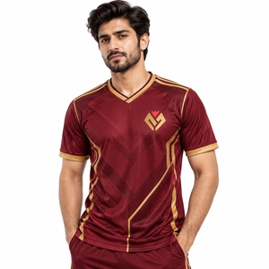 เหมาะสำหรับการฝึกซ้อม เสื้อฟุตบอลน้ำหนักเบา เสื้อกีฬาฟุตบอล เนื้อผ้านุ่ม ระบายอากาศได้ดี สวมใส่สบาย - Product Image 4