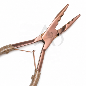 Outils professionnels pour extensions de cheveux ADELMAS de 7 pouces, trois trous, micro-perles, acier inoxydable de haute qualité, personnalisés - Product Image 3