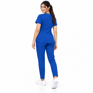 Uniformes Médicos Unisex de Algodón 100% al por Mayor para Escuelas de Enfermería, Hospitales y Proveedores de Servicios de Salud, Top Personalizado de Manga Corta - Product Image 3