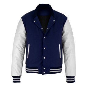 Stonefield Manufacturing Varsity <b>Jacket</b>-100% Wool Hooded <b>Waterproof</b> Reversible Thick Unisex Streetwear <b>Winter</b> Outerwear - Product Image 2