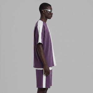 Nouvelle Arrivée Haute Qualité Été 2026 Vêtements Décontractés Personnalisés avec Logo Sérigraphié 100% Coton Uni Respirant Grande Taille Hip Hop - Product Image 2