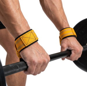 Sangles de soutien pour poignet en forme de 8, fermeture réglable à boucle auto-agrippante, unisexe, pour musculation, entraînement de force, antidérapantes - Product Image 4