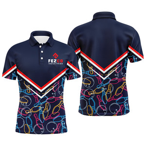 Custom <b>bowling</b> polo shirts Sublimation designs sports polo shirt Quick-drying polyester <b>bowling</b> jersey - Product Image 6