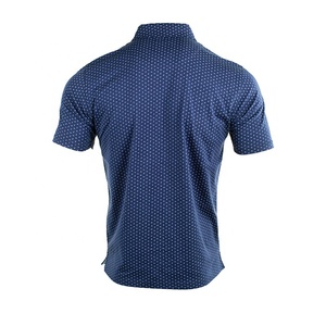 Camiseta de Golf Ligera de Algodón Premium para Hombre, Diseño Sólido, Tejido Elástico en Cuatro Direcciones, Talla Grande, Uso Deportivo, Secado Rápido - Product Image 3