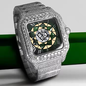 นาฬิกาฮิปฮอปสุดหรู ประดับเพชรโมอิสซาไนต์ ระบบออโตเมติก กันน้ำ - Product Image 3