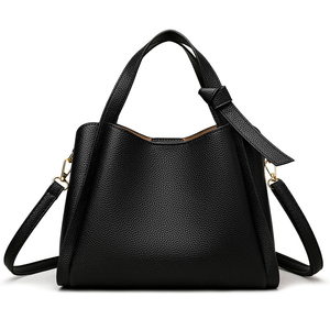 Bolso de Hombro Verde de PU con Textura de Lichee, Diseño Minimalista, Parte Superior Abierta, Dos Correas de 50-65 cm de Largo, para Uso Diario en Todas las Estaciones - Product Image 3