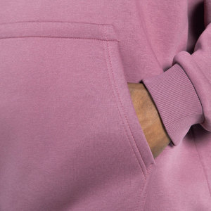 เสื้อฮู้ดดี้โอเวอร์ไซส์ผู้ชาย สีพื้น ผ้าฟลีซ สวมใส่สบายๆ สำหรับฤดูใบไม้ร่วง ทรงปกติ มีกระเป๋า ผลิตจากผ้าฝ้ายถัก 100% - Product Image 5