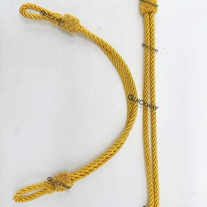 Cordón Dorado de Alta Calidad, Cordón Decorativo Trenzado para Uniformes, Cordón para Sombreros de Ceremonia, Color Dorado Personalizado - Product Image 1