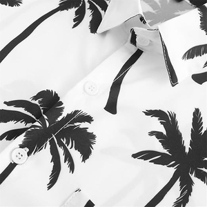เสื้อเชิ้ตฮาวายลายดอกไม้สำหรับผู้ชาย เสื้อลำลองติดกระดุมสำหรับใส่ไปชายหาด ผ้ากันยับ พิมพ์ลายแบบซับลิเมชั่น ระบายอากาศได้ดี แห้งเร็ว เป็นมิตรกับสิ่งแวดล้อม - Product Image 6