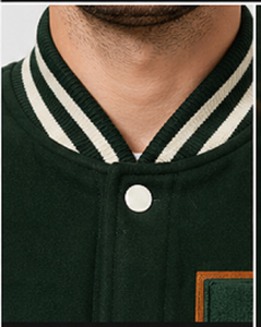 Blouson Bomber Homme en Cuir Véritable Style Universitaire avec Lettres Brodées – Vêtement d'extérieur Premium Coupe-Vent Chauffant – Vente en Gros - Product Image 5