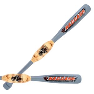 34"/ 43 oz Gray Heavy Weight Two Handed <b>Baseball</b> & Softball <b>bat</b> with Solid Maple Wood for to Improve Strength By NAQASH SPORTS - Product Image 2
