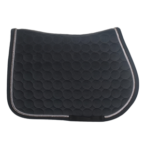 BRAND ZONE1995 Tapis de selle classique personnalisé en coton satiné avec doublure en maille, durable et confortable pour l'équitation et le saut d'obstacles - Product Image 3