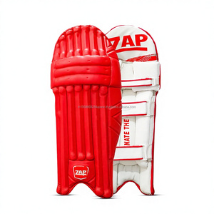Almohadillas de Protección para Bateo de Cricket ZAP Instinct para Adultos, Color Rojo, Alta Protección Contra Impactos, Reforzadas con Varilla de Caña, Ligeras, para Partidos Profesionales - Product Image 1