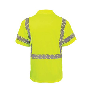 Nouveauté 2024 - Polos de travail haute visibilité Clush Industries - T-shirts respirants en polyester/coton - Vêtements de sécurité pour le travail - Réfléchissants - Product Image 3