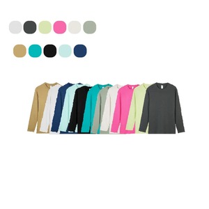 T-shirt à manches longues en coton 100% original, tissu 230 g/m², couleur unie personnalisée, style décontracté pour homme, livraison DDP - Product Image 3